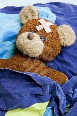 teddy-bear-is-sick
